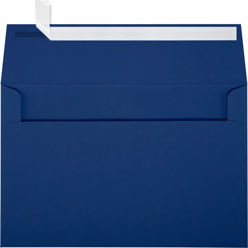 LUXPaper A9 Invitation Envelopes | Peel & Press | 5 3/4" x 8 3/4" | Navy Blue | 80lb. Text | 50 Qty - Image 1
